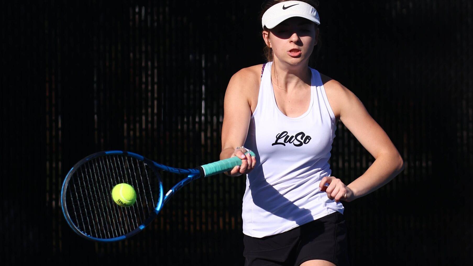 Class 1 girls team tennis state quarterfinal: Lutheran South 5, Lutheran St. Charles 1